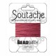 Beadsmith Rayon soutache koord 3mm - Merlot
